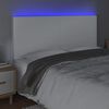 vidaXL Galvūgalis su LED, baltos spalvos, 160x5x118/128 cm