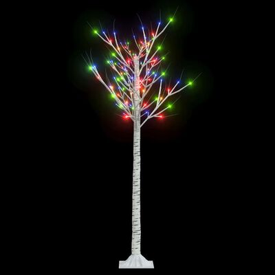 vidaXL Kalėdinis medis, 1,5m, su 140 įvairių spalvų LED lempučių