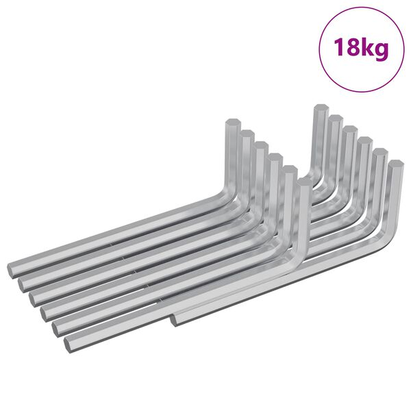 vidaXL Hex raktas 2118 pcs Sidabro 32 x 86 mm Plienas