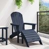 vidaXL Adirondack kėdė Jūrinė mėlyna 82 x 74 x 92 cm HDPE