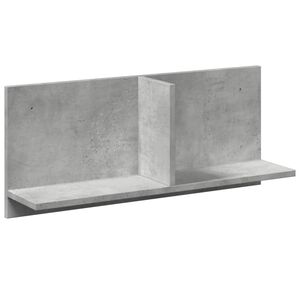 vidaXL Sieninė spintelė, betono pilka, 70x16,5x30cm, apdirbta mediena