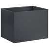 vidaXL Sodo vazonas Antracito 40 x 30 x 30 cm &Scaron;altai valcuotas plienas
