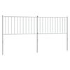 vidaXL Metalinis pakaitinis galvūgalis, baltos spalvos, 180cm