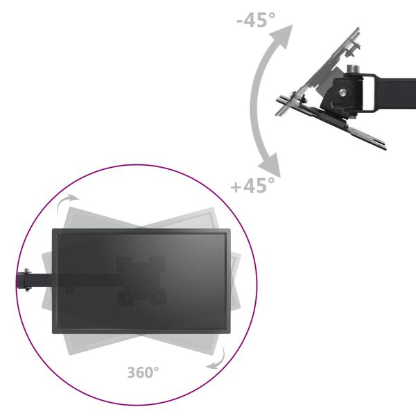 vidaXL Prie stalo montuojamas monitoriaus laikiklis, 13"-23"