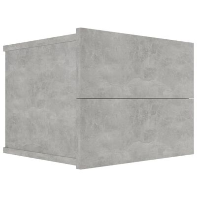 vidaXL Naktinės spintelės, 2vnt., betono, 40x30x30cm, apdirbta mediena