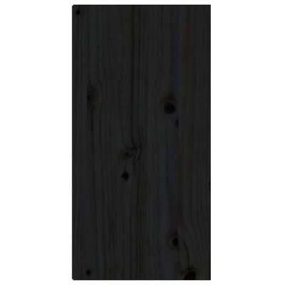 vidaXL Televizoriaus spintelės, 6vnt., juodos, pušies medienos masyvas
