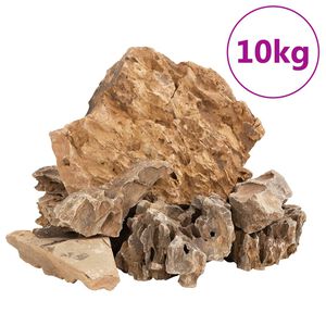 vidaXL Drakono akmenys, rudos spalvos, 10kg, 5&ndash;30cm