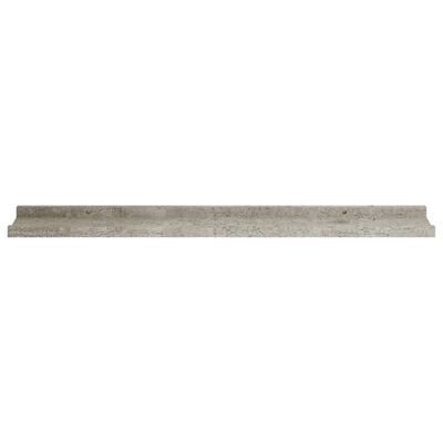 vidaXL Sieninės lentynos, 4vnt., betono pilkos spalvos, 80x9x3cm