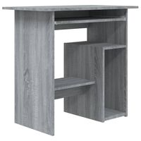 vidaXL Rašomasis stalas, pilkos ąžuolo spalvos, 80x45x74cm, mediena