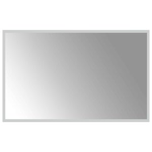 vidaXL LED vonios veidrodis Skaidrus 80 x 50 cm grūdintas stiklas