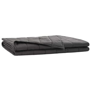 vidaXL Svorio antklodė Antracito 220 x 240 cm 15 kg 100% Medvilnė 205T