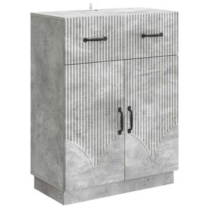 vidaXL Kabalas Betono pilka 66 x 34,5 x 87 cm Apdirbta mediena