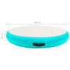 vidaXL Gimnastikos kilimėlis su pompa, žalias, 100x100x20cm, PVC