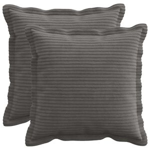 vidaXL Pagalvėlės užvalkalas 2 vnt. HOUTEN Tamsiai pilka 30 x 30 cm