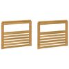 vidaXL Porankiai 2 pcs Balta 79 x 6 x 61 cm Kietos akacijos mediena