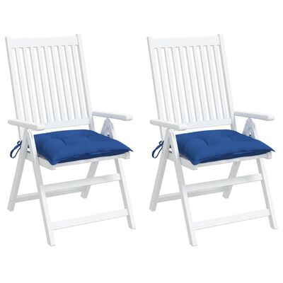 vidaXL Kėdės pagalvėlės, 2vnt., mėlynos, 50x50x7cm, oksfordo audinys