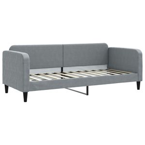 vidaXL Sofa, &scaron;viesiai pilkos spalvos, 80x200cm, audinys