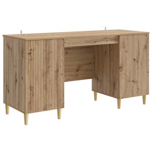 vidaXL Stalas Artisano ąžuolo Apdirbta mediena 142,5 x 50 x 75 cm
