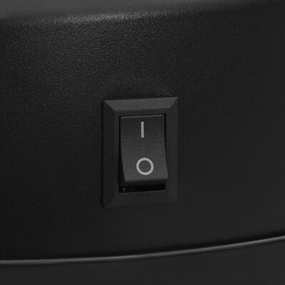 vidaXL Automatinė šiukšliadėžė su jutikliu, juoda, plienas, 30l