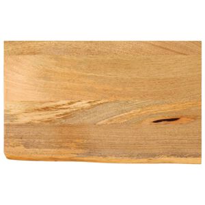 vidaXL Stalvir&scaron;is, 40x20x2,5cm, mango medienos masyvas, su gyvu kra&scaron;tu