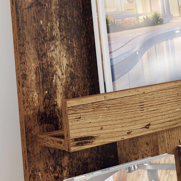 vidaXL Žurnalų stovas Senas medis 51 x 11 x 102 cm Apdirbta mediena