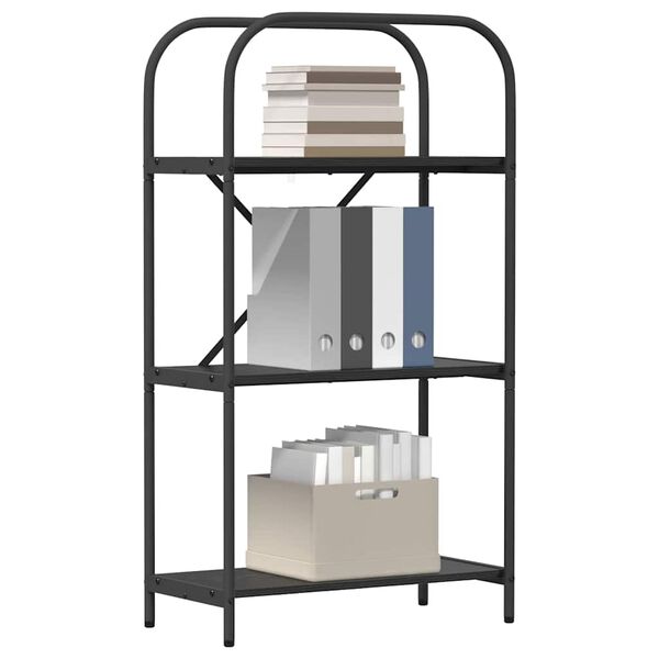 vidaXL Knygų lentyna Juodas ąžuolas 60 x 30 x 109 cm Apdirbta mediena