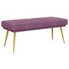 vidaXL Dviejų sluoksnių suolas Violetinė 120 x 45 x 46 cm Aksomas