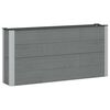 vidaXL Paauk&scaron;tinta sodo lova Pilka 150 x 30 x 72 cm WPC ir aliuminis