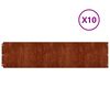 vidaXL Vejo kra&scaron;tas 10 pcs 25 x 103 cm Rūdijanti