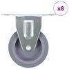 vidaXL Fiksuojami ratukai, 8vnt., 75mm