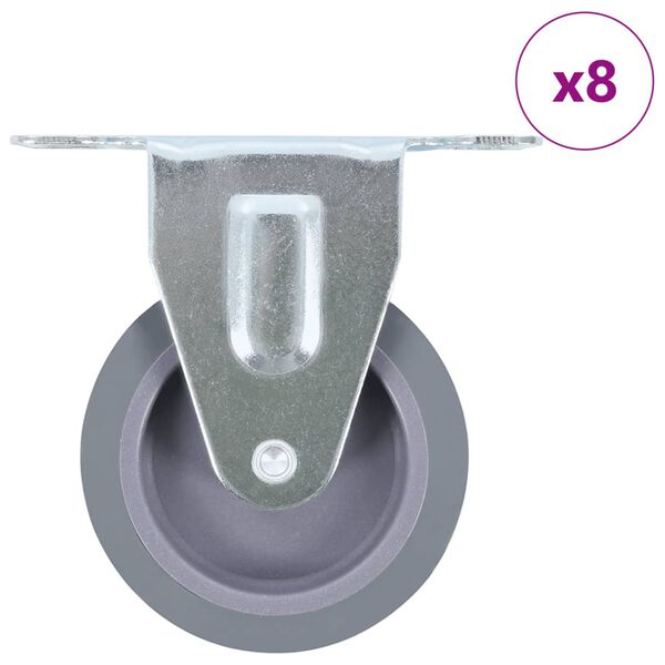 vidaXL Fiksuojami ratukai, 8vnt., 75mm