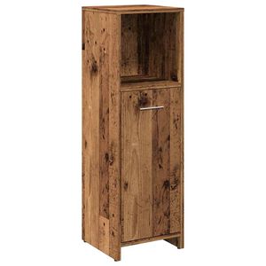 vidaXL Vonios spintelė Old Wood 30x30x95 cm Engineered Wood