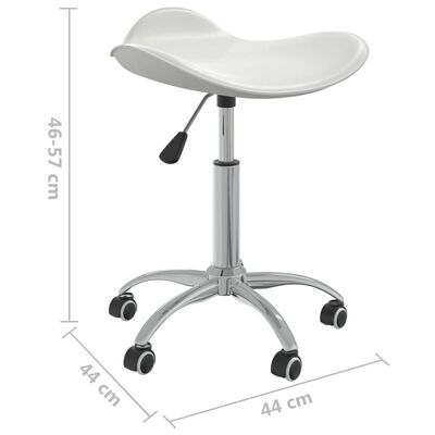 vidaXL Biuro kėdė, baltos spalvos, dirbtinė oda (323683)