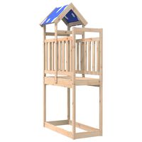 vidaXL Žaidimų bokštas, 110,5x52,5x215cm, pušies medienos masyvas