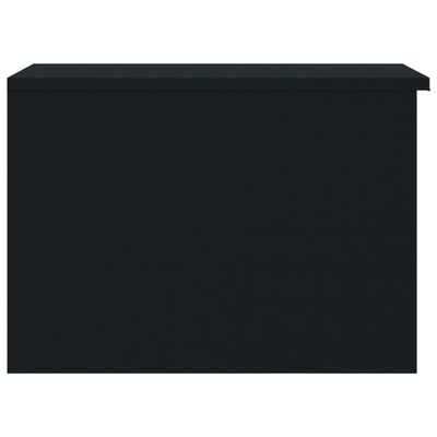 vidaXL Kavos staliukas, juodas, 50x50x36cm, apdirbta mediena