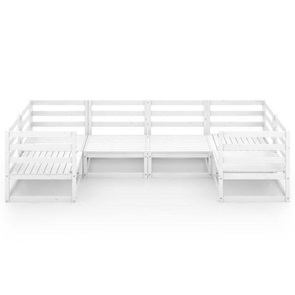 vidaXL Sodo poilsio baldų komplektas, 6 dalių, pu&scaron;ies medienos masyvas