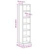vidaXL CD spintelė Old Wood 21x20x88 cm Engineered Wood