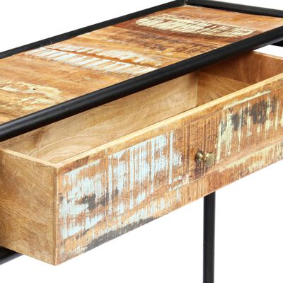 vidaXL Konsolinis staliukas, 118x30x75 cm, perdirbtos medienos masyvas