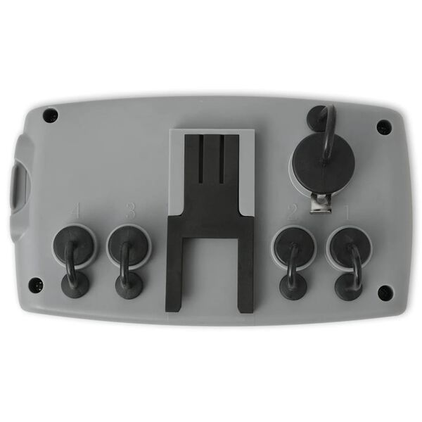 vidaXL Automatinis laikmatis su 4 stotelėmis ir lietaus jutikliu, 3V