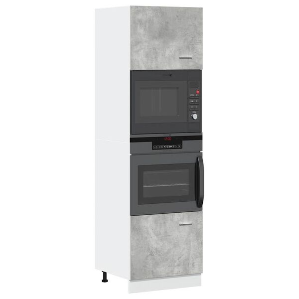 vidaXL Spintelė mikrobangų krosnelei, “Lyon", betono pilka