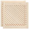 vidaXL Spintelės durelės, 2vnt., 59,5x61,5 cm, pu&scaron;is, grotelių dizaino