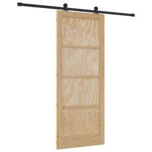 vidaXL Slankios durys ORKDAL 86 x 211 cm Pu&scaron;ies medienos masyvas