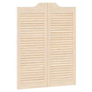 vidaXL Sukamosios durys Natūrali 100 x 40 cm Pu&scaron;ies medienos masyvas