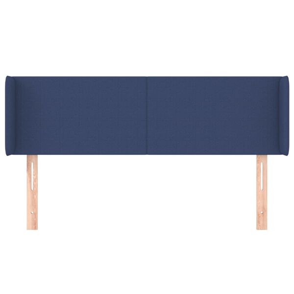 vidaXL Galvūgalis su auselėmis, mėlynos,147x16x78/88cm, audinys