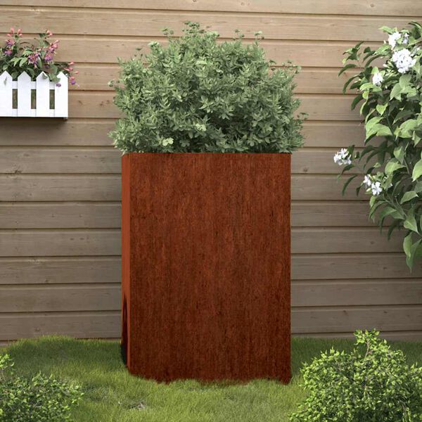 vidaXL Lovelis, 52x48x75cm, Corten plienas