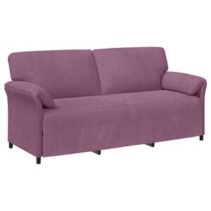 vidaXL 3-Vietis Sofa Violetinė 198 x 83 x 95 cm Aksomas