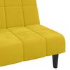 vidaXL Dvivietė sofa-lova, geltonos spalvos, aksomas