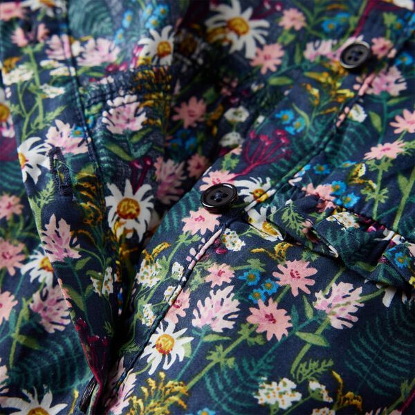 Vaikiška suknelė ilgomis rankovėmis, tamsiai mėlyna, 128 dydžio