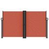 vidaXL I&scaron;traukiama &scaron;oninė pertvara, terakota spalvos, 140x1200cm