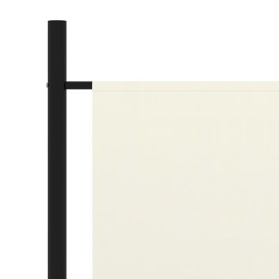 vidaXL Kambario pertvara, 3 dalių, kreminė balta, 260x180cm